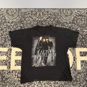 Lady Antebellum "Need You Now" 2010 Tour Black T-Shirt